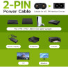 Tolesum1,5m Netzkabel 2 Polig Power Cable,Euro Plug C7 Stromkabel 2 polig Netzkabel für PS5 / PS4 / PS3 / Xbox Serie X/S -