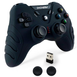 DuLingKer PC Controller Wireless, PS3 Controller PC Gamepad mit Hall Effect Joystick und Dual Vibration, 2,4G Wireless Gaming