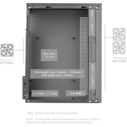 Mars Gaming MCB Schwarz, PC Gaming ATX XL Gehäuse, Custom Premium Edition, Modularer Zweikammer Aufbau