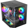 Mars Gaming MCB Schwarz, PC Gaming ATX XL Gehäuse, Custom Premium Edition, Modularer Zweikammer Aufbau