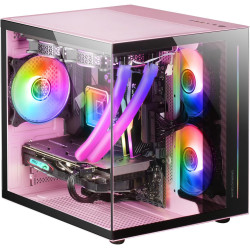 Mars Gaming MCB Schwarz, PC Gaming ATX XL Gehäuse, Custom Premium Edition, Modularer Zweikammer Aufbau
