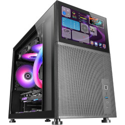 Mars Gaming MCB Schwarz, PC Gaming ATX XL Gehäuse, Custom Premium Edition, Modularer Zweikammer Aufbau