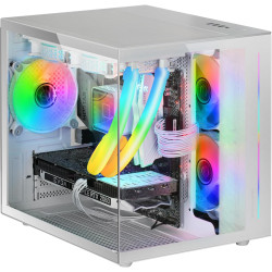 Mars Gaming MCB Schwarz, PC Gaming ATX XL Gehäuse, Custom Premium Edition, Modularer Zweikammer Aufbau