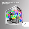 Mars Gaming MCB Schwarz, PC Gaming ATX XL Gehäuse, Custom Premium Edition, Modularer Zweikammer Aufbau