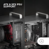 Mars Gaming MCB Schwarz, PC Gaming ATX XL Gehäuse, Custom Premium Edition, Modularer Zweikammer Aufbau