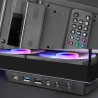 Mars Gaming MCB Schwarz, PC Gaming ATX XL Gehäuse, Custom Premium Edition, Modularer Zweikammer Aufbau