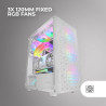Mars Gaming MCB Schwarz, PC Gaming ATX XL Gehäuse, Custom Premium Edition, Modularer Zweikammer Aufbau