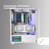 Mars Gaming MCB Schwarz, PC Gaming ATX XL Gehäuse, Custom Premium Edition, Modularer Zweikammer Aufbau