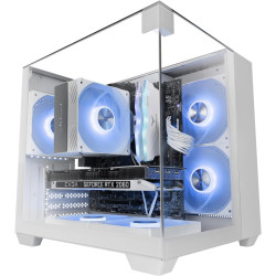 Mars Gaming MCB Schwarz, PC Gaming ATX XL Gehäuse, Custom Premium Edition, Modularer Zweikammer Aufbau