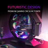 Mars Gaming MCB Schwarz, PC Gaming ATX XL Gehäuse, Custom Premium Edition, Modularer Zweikammer Aufbau