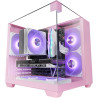 Mars Gaming MCB Schwarz, PC Gaming ATX XL Gehäuse, Custom Premium Edition, Modularer Zweikammer Aufbau