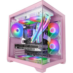 Mars Gaming MCB Schwarz, PC Gaming ATX XL Gehäuse, Custom Premium Edition, Modularer Zweikammer Aufbau