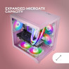 Mars Gaming MCB Schwarz, PC Gaming ATX XL Gehäuse, Custom Premium Edition, Modularer Zweikammer Aufbau