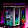Mars Gaming MCB Schwarz, PC Gaming ATX XL Gehäuse, Custom Premium Edition, Modularer Zweikammer Aufbau
