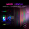 Mars Gaming MCB Schwarz, PC Gaming ATX XL Gehäuse, Custom Premium Edition, Modularer Zweikammer Aufbau