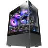Mars Gaming MCB Schwarz, PC Gaming ATX XL Gehäuse, Custom Premium Edition, Modularer Zweikammer Aufbau