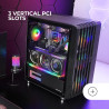 Mars Gaming MCB Schwarz, PC Gaming ATX XL Gehäuse, Custom Premium Edition, Modularer Zweikammer Aufbau