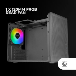 Mars Gaming MCB Schwarz, PC Gaming ATX XL Gehäuse, Custom Premium Edition, Modularer Zweikammer Aufbau