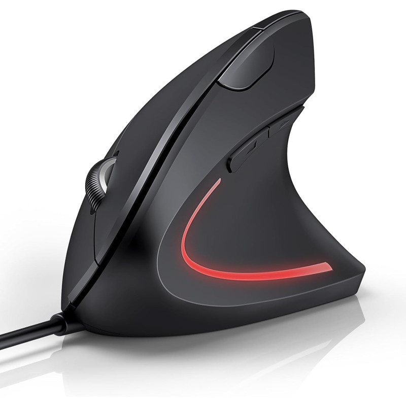 TECKNET Ergonomische Maus mit Kabel, Vertikale Maus, Ergonomisches Design, Vorbeugung Gegen Mausarm/Tennisarm, 6400 DPI 4 TECKNET Ergonomische Maus mit Kabel, Vertikale Maus, Ergonomisches Design, Vorbeugung Gegen Mausarm/Tennisarm, 6400 DPI 4