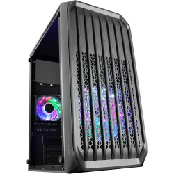 Mars Gaming MCB Schwarz, PC Gaming ATX XL Gehäuse, Custom Premium Edition, Modularer Zweikammer Aufbau