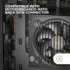 Mars Gaming MCB Schwarz, PC Gaming ATX XL Gehäuse, Custom Premium Edition, Modularer Zweikammer Aufbau