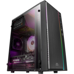 Mars Gaming MCB Schwarz, PC Gaming ATX XL Gehäuse, Custom Premium Edition, Modularer Zweikammer Aufbau