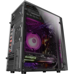 Mars Gaming MCB Schwarz, PC Gaming ATX XL Gehäuse, Custom Premium Edition, Modularer Zweikammer Aufbau