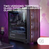 Mars Gaming MCB Schwarz, PC Gaming ATX XL Gehäuse, Custom Premium Edition, Modularer Zweikammer Aufbau