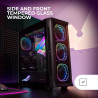 Mars Gaming MCB Schwarz, PC Gaming ATX XL Gehäuse, Custom Premium Edition, Modularer Zweikammer Aufbau