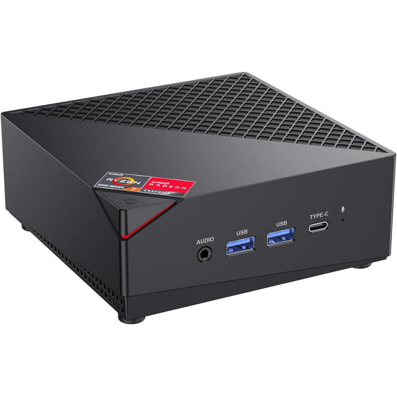ACEMAGICIAN AM06 Pro Mini PC, AMD Ryzen 7 5825U (8C/16T, bis zu 4.5Ghz),32GB DDR4 512GB M.2 SSD Mini Computer mit W11 PRO | 4K