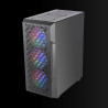 Mars Gaming MCB Schwarz, PC Gaming ATX XL Gehäuse, Custom Premium Edition, Modularer Zweikammer Aufbau