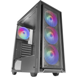 Mars Gaming MCB Schwarz, PC Gaming ATX XL Gehäuse, Custom Premium Edition, Modularer Zweikammer Aufbau
