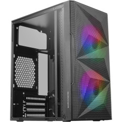 Mars Gaming MCB Schwarz, PC Gaming ATX XL Gehäuse, Custom Premium Edition, Modularer Zweikammer Aufbau