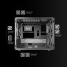 Mars Gaming MCB Schwarz, PC Gaming ATX XL Gehäuse, Custom Premium Edition, Modularer Zweikammer Aufbau