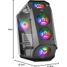Mars Gaming MCB Schwarz, PC Gaming ATX XL Gehäuse, Custom Premium Edition, Modularer Zweikammer Aufbau