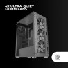 Mars Gaming MCB Schwarz, PC Gaming ATX XL Gehäuse, Custom Premium Edition, Modularer Zweikammer Aufbau