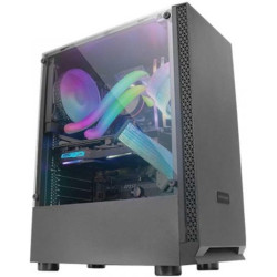 Mars Gaming MCB Schwarz, PC Gaming ATX XL Gehäuse, Custom Premium Edition, Modularer Zweikammer Aufbau