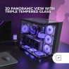 Mars Gaming MCB Schwarz, PC Gaming ATX XL Gehäuse, Custom Premium Edition, Modularer Zweikammer Aufbau