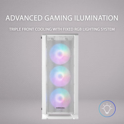 Mars Gaming MCB Schwarz, PC Gaming ATX XL Gehäuse, Custom Premium Edition, Modularer Zweikammer Aufbau