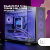 Mars Gaming MCB Schwarz, PC Gaming ATX XL Gehäuse, Custom Premium Edition, Modularer Zweikammer Aufbau