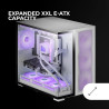 Mars Gaming MCB Schwarz, PC Gaming ATX XL Gehäuse, Custom Premium Edition, Modularer Zweikammer Aufbau