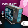 Mars Gaming MCB Schwarz, PC Gaming ATX XL Gehäuse, Custom Premium Edition, Modularer Zweikammer Aufbau