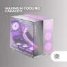 Mars Gaming MCB Schwarz, PC Gaming ATX XL Gehäuse, Custom Premium Edition, Modularer Zweikammer Aufbau