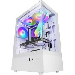 Mars Gaming MCB Schwarz, PC Gaming ATX XL Gehäuse, Custom Premium Edition, Modularer Zweikammer Aufbau