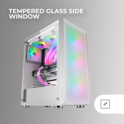 Mars Gaming MCB Schwarz, PC Gaming ATX XL Gehäuse, Custom Premium Edition, Modularer Zweikammer Aufbau