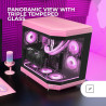 Mars Gaming MCB Schwarz, PC Gaming ATX XL Gehäuse, Custom Premium Edition, Modularer Zweikammer Aufbau