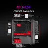 Mars Gaming MCB Schwarz, PC Gaming ATX XL Gehäuse, Custom Premium Edition, Modularer Zweikammer Aufbau