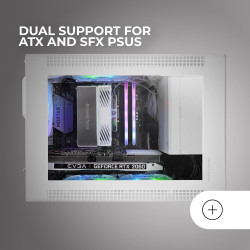 Mars Gaming MCB Schwarz, PC Gaming ATX XL Gehäuse, Custom Premium Edition, Modularer Zweikammer Aufbau