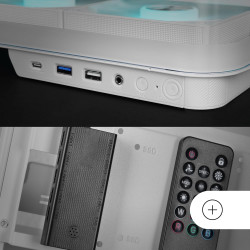 Mars Gaming MCB Schwarz, PC Gaming ATX XL Gehäuse, Custom Premium Edition, Modularer Zweikammer Aufbau