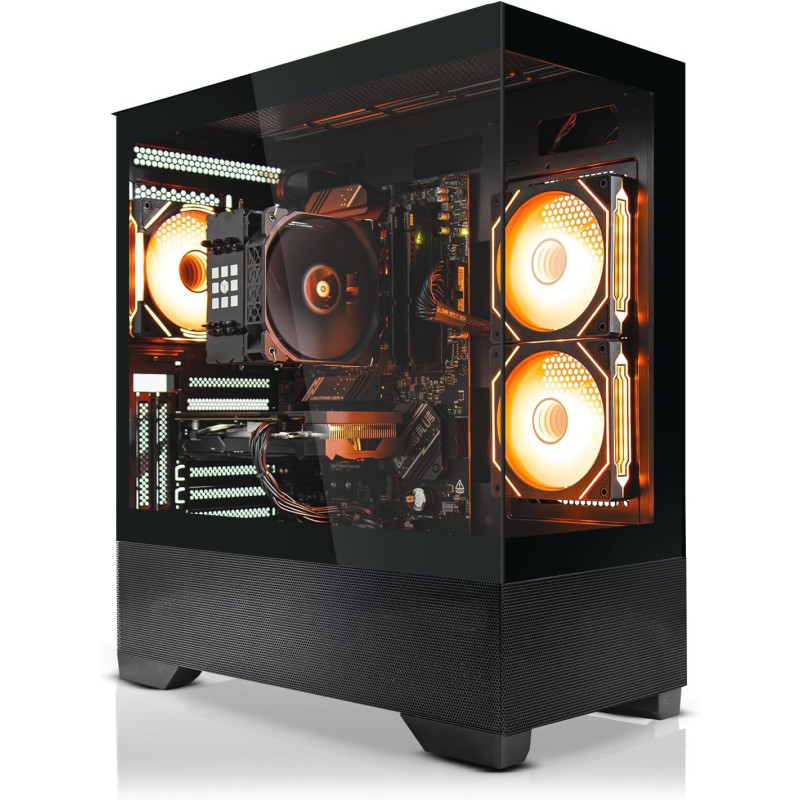 SYSTEMTREFF High-End Gaming PC AMD Ryzen 7 9700X 8x5.5GHz | Nvidia RTX 5070 12GB DX122 | 1TB M.2 NVMe | 32GB DDR5 RAM | WLAN